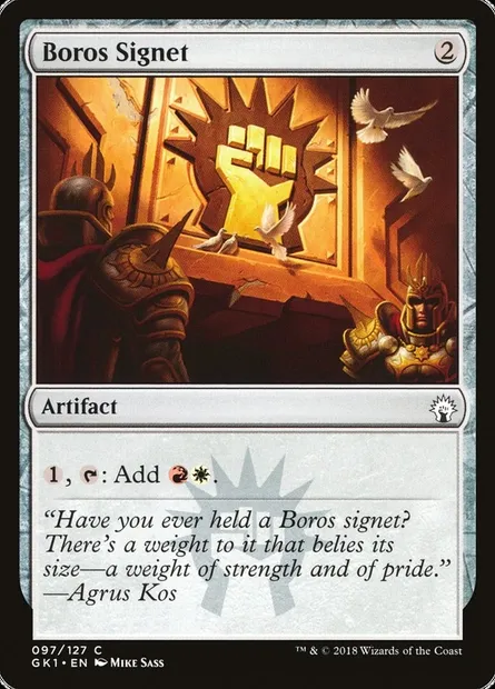 Boros Signet, Magic card GK1 97 — GRN Guild Kit set