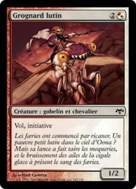 Grognard lutin, carte Magic EVE 142 — extension Coucheciel