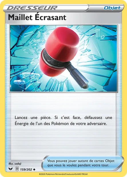 Maillet Écrasant, carte Pokémon SSH 159 — extension Épée et Bouclier