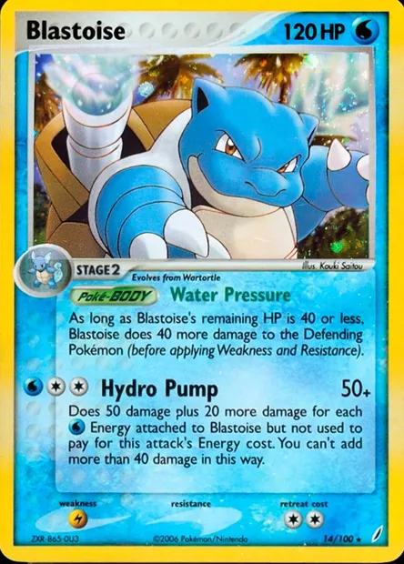 Blastoise, Pokémon card TDX 014-4 — Theme Deck & Blisters Exclusives set