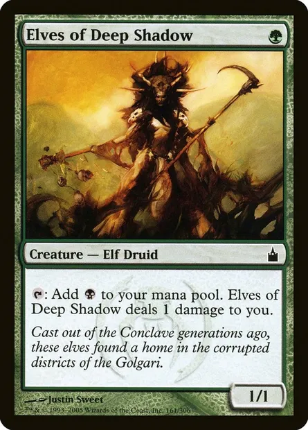 Elfes de l'ombre profonde, carte Magic RAV 161 — extension Ravnica: La Cité des Guildes