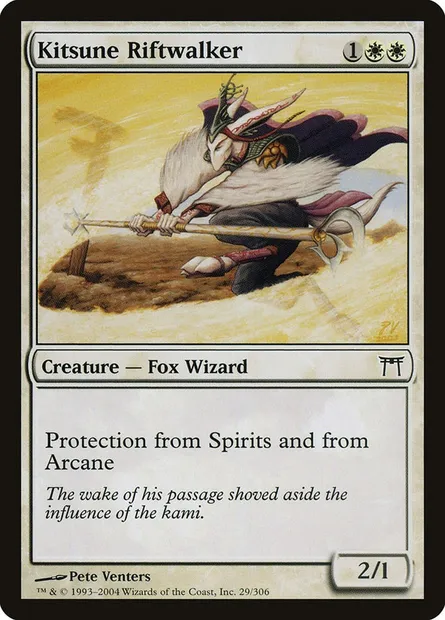 Kitsune Riftwalker, Magic card CHK 29 — Champions of Kamigawa set
