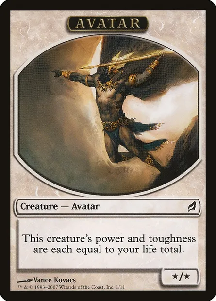 Avatar, Magic card TLRW 1 — Lorwyn Tokens set