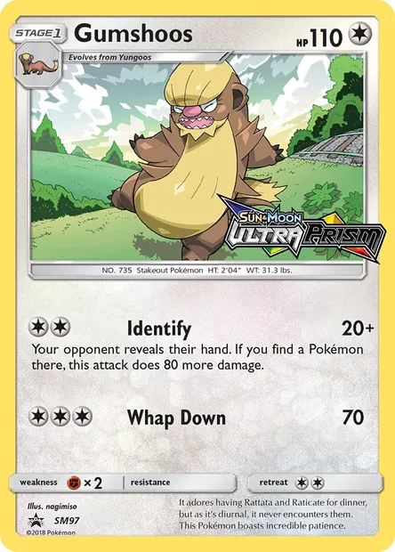 Argouste, carte Pokémon SM 97 — extension Promo SM