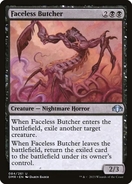 Faceless Butcher, Magic card DMR 84 — Dominaria Remastered set