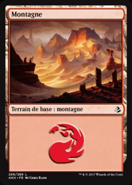 Montagne, carte Magic AKH 266 — extension Amonkhet