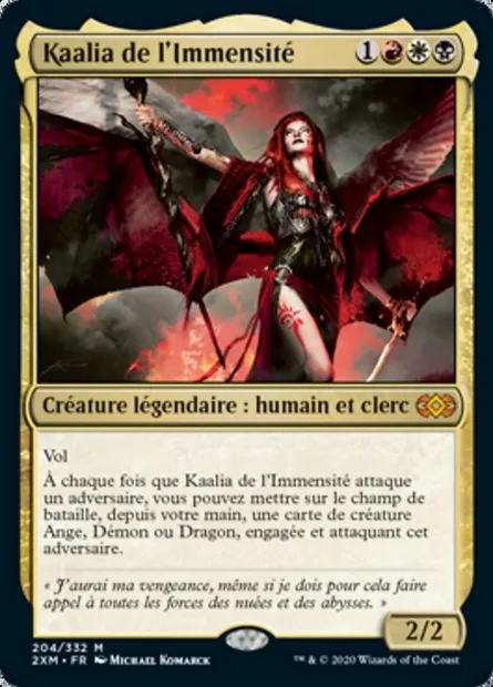 Kaalia de l'Immensité, carte Magic 2XM 204 — extension Double Masters