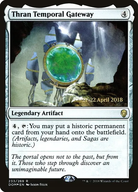 Thran Temporal Gateway, Magic card PDOM 233s — Dominaria Promos set
