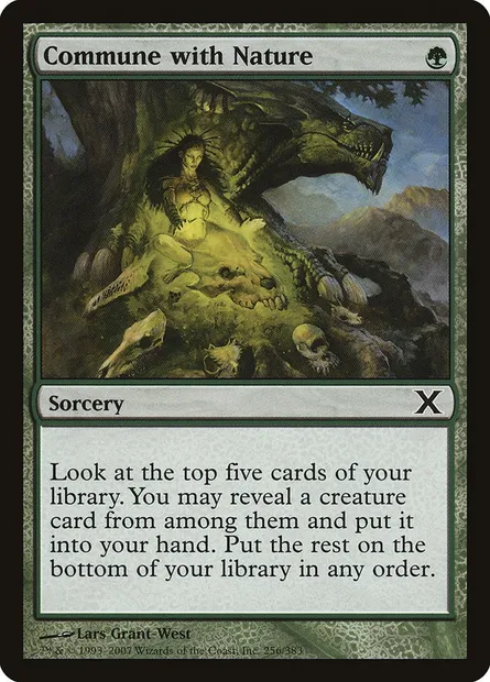 Commune with Nature, Magic card 10E 256 — Tenth Edition set