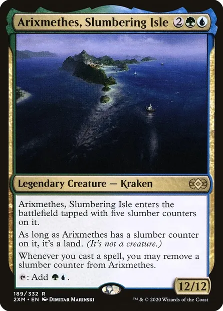 Arixmethes, Slumbering Isle, Magic card 2XM 189 — Double Masters set