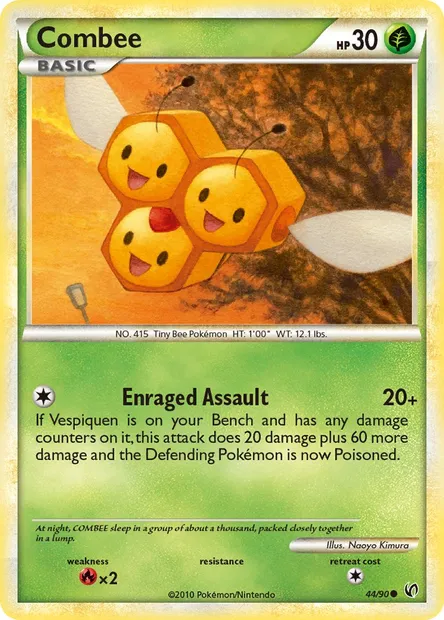 Combee, Pokémon card UD 44 — Undaunted set