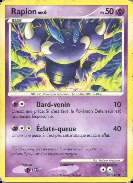Rapion, carte Pokémon SV 128 — extension Vainqueurs Suprêmes