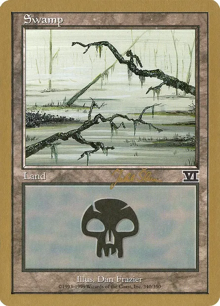 Swamp, Magic card WC99 js340b — World Championship Decks 1999 set