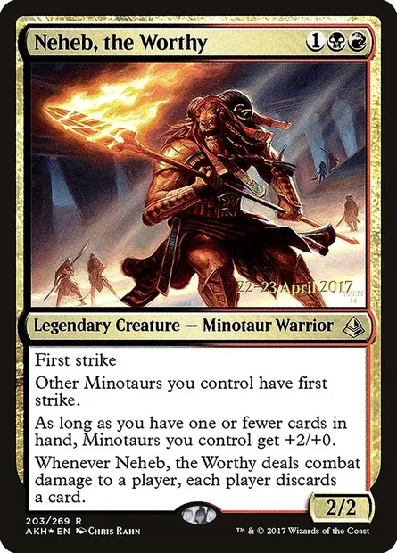 Neheb, the Worthy, Magic card PAKH 203s — Amonkhet Promos set
