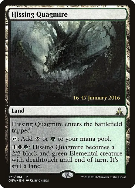 Bourbiers sifflants, carte Magic POGW 171s — extension Oath of the Gatewatch Promos