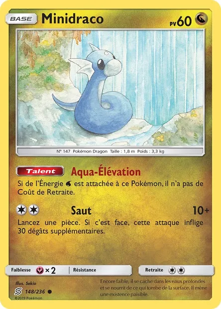 Minidraco, carte Pokémon UNM 148 — extension Harmonie des Esprits