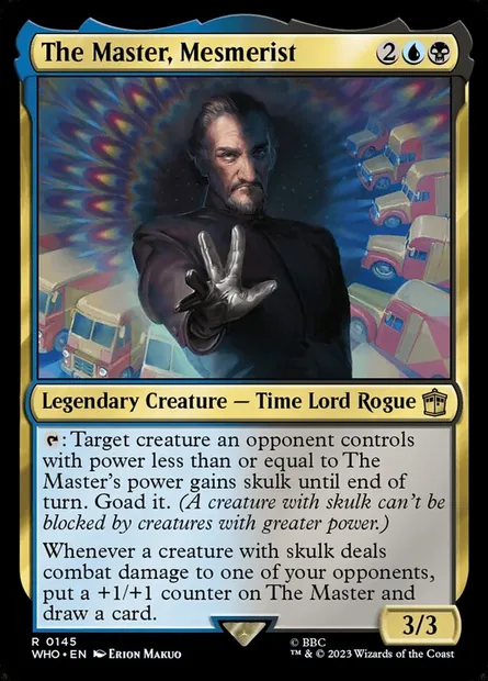 The Master, Mesmerist, Magic card WHO 145 — Doctor Who set