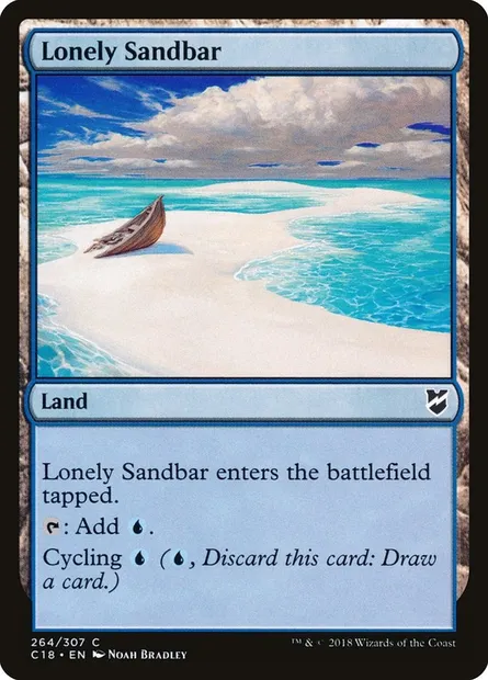 Lonely Sandbar, Magic card C18 264 — Commander 2018 set