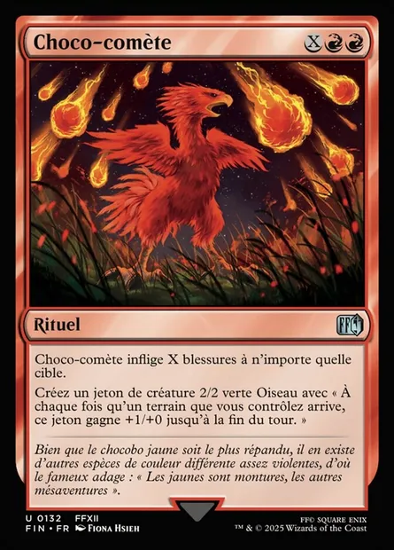 Choco-comète, carte Magic FIN 132 — extension Final Fantasy