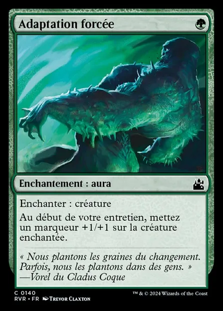 Adaptation forcée, carte Magic RVR 140 — extension Ravnica Remastered