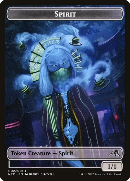 Spirit, carte Magic TNEO 2 — extension Kamigawa: Neon Dynasty Tokens