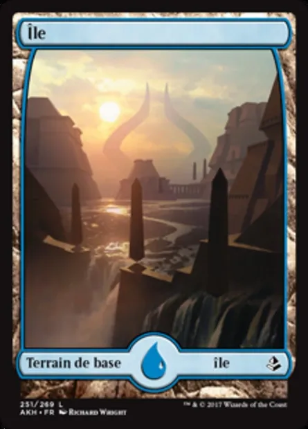Île, carte Magic AKH 251 — extension Amonkhet