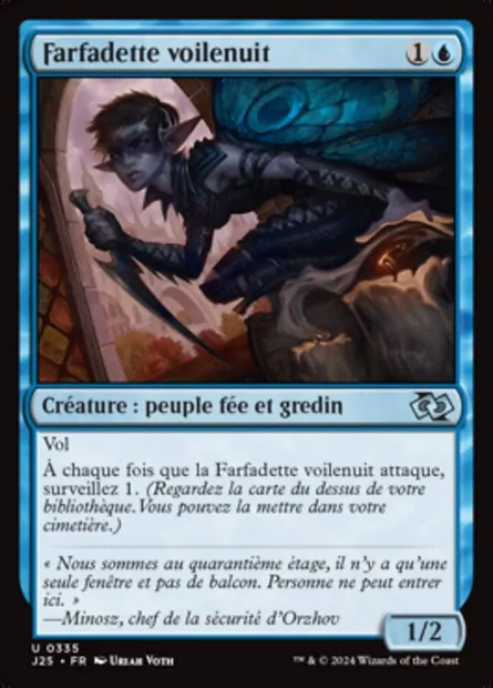 Farfadette voilenuit, carte Magic J25 335 — extension Foundations Jumpstart