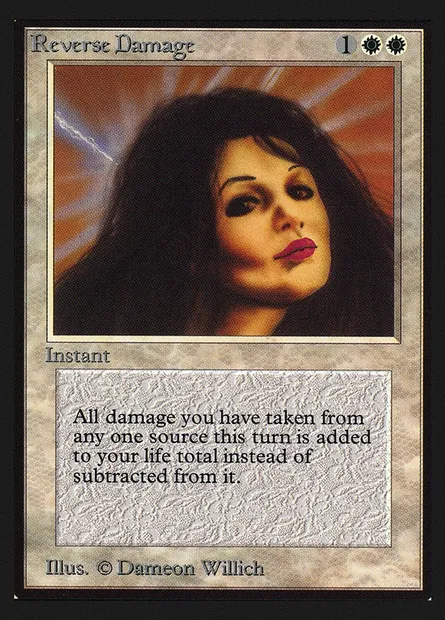Inversion des dégâts, carte Magic CEI 36 — extension Intl. Collectors' Edition