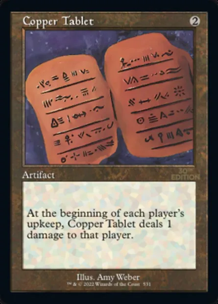 Copper Tablet, carte Magic 30A 531 — extension 30th Anniversary Edition