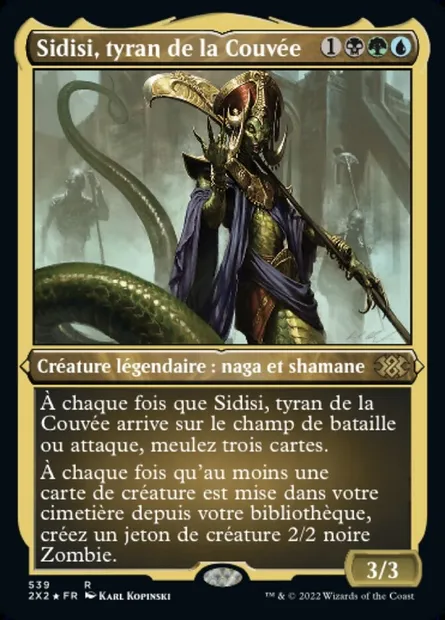 Sidisi, tyran de la Couvée, carte Magic 2X2 539 — extension Double Masters 2022