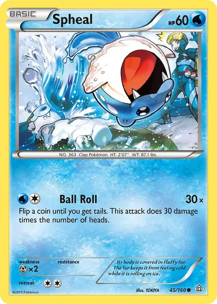 Spheal, Pokémon card PRC 45 — Primal Clash set