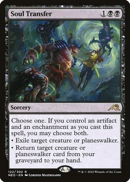 Soul Transfer, Magic card NEO 122 — Kamigawa: Neon Dynasty set