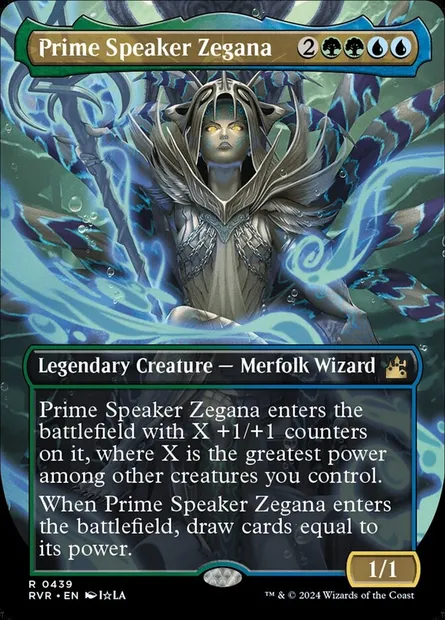 Prime Speaker Zegana, Magic card RVR 439 — Ravnica Remastered set
