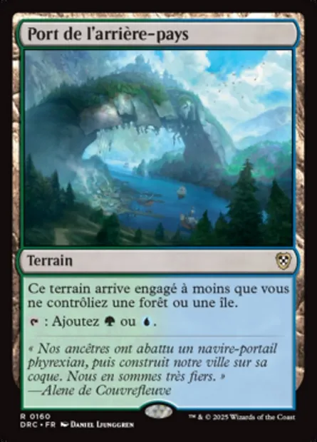 Port de l'arrière-pays, carte Magic DRC 160 — extension Aetherdrift Commander