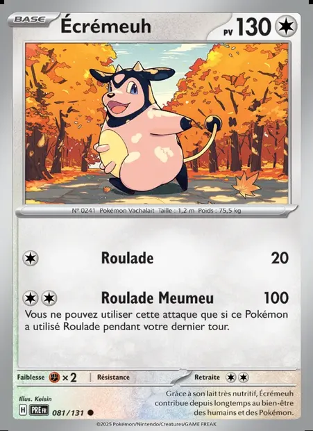 Écrémeuh, carte Pokémon PRE 081 — extension Évolutions Prismatiques