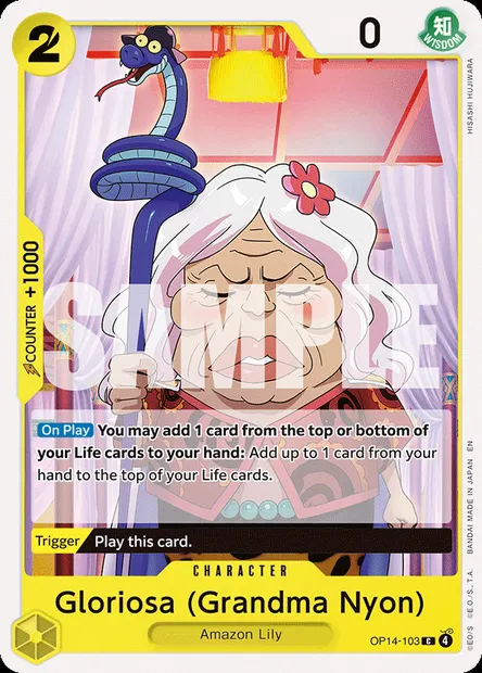 Gloriosa (Grandma Nyon), One Piece card OP14-103 — THE AZURE SEA’S SEVEN set