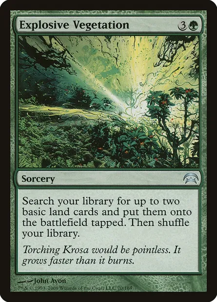 Explosive Vegetation, Magic card HOP 70 — Planechase set