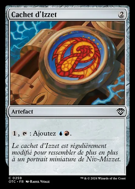 Cachet d'Izzet, carte Magic OTC 259 — extension Outlaws of Thunder Junction Commander