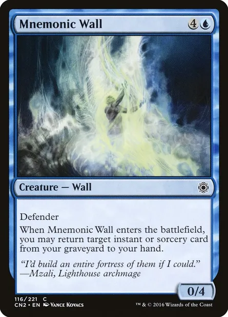 Mnemonic Wall, Magic card CN2 116 — Conspiracy: Take the Crown set