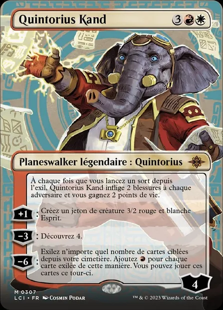 Quintorius Kand, carte Magic LCI 307 — extension The Lost Caverns of Ixalan