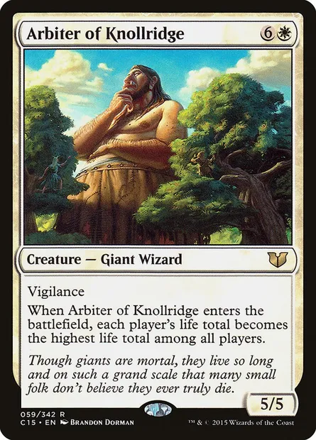 Arbiter of Knollridge, Magic card C15 59 — Commander 2015 set