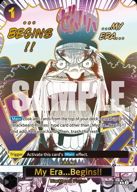 My Era...Begins!!, One Piece card OP09-096 — EMPERORS IN THE NEW WORLD set