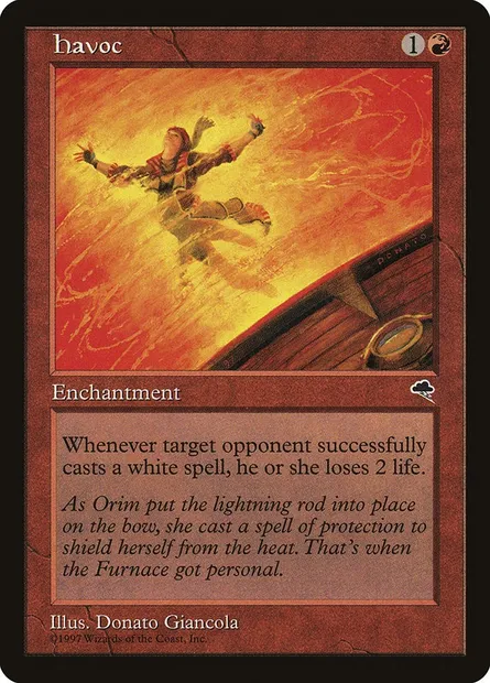 Havoc, Magic card TMP 181 — Tempest set