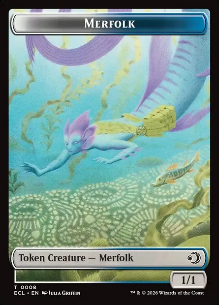 Merfolk, Magic card TECL 8 — Lorwyn Eclipsed Tokens set