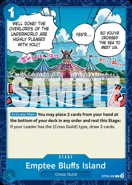 Emptee Bluffs Island, One Piece card OP09-060 — EMPERORS IN THE NEW WORLD set