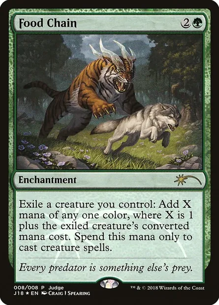 Food Chain, Magic card J18 8 — Judge Gift Cards 2018 set