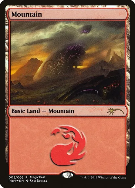 Mountain, Magic card PF19 5 — MagicFest 2019 set