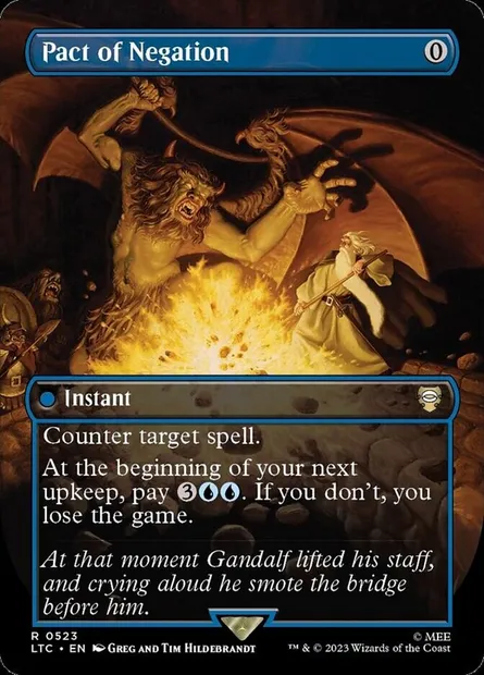 Pact of Negation, Magic card LTC 523 — Tales of Middle-earth Commander set