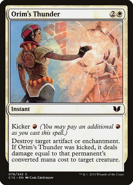 Orim's Thunder, Magic card C15 78 — Commander 2015 set