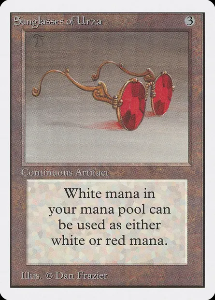 Sunglasses of Urza, Magic card 2ED 272 — Unlimited Edition set
